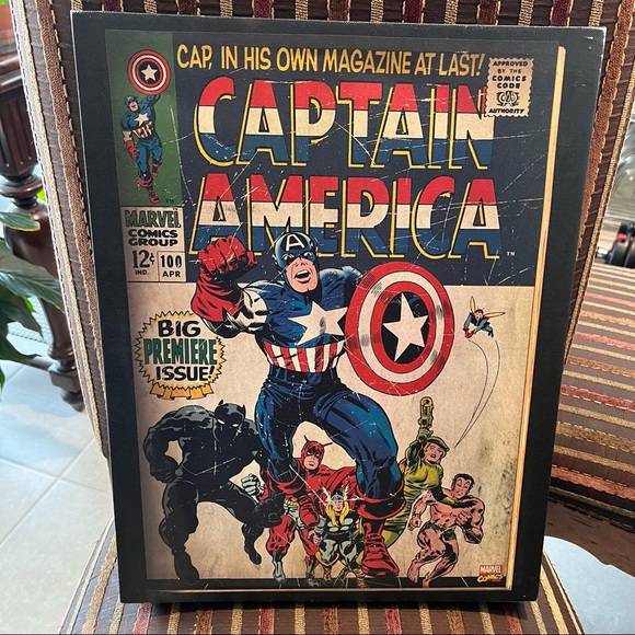 Marvel Captain America Canvas Wall Art Decor - Picture 1 of 2